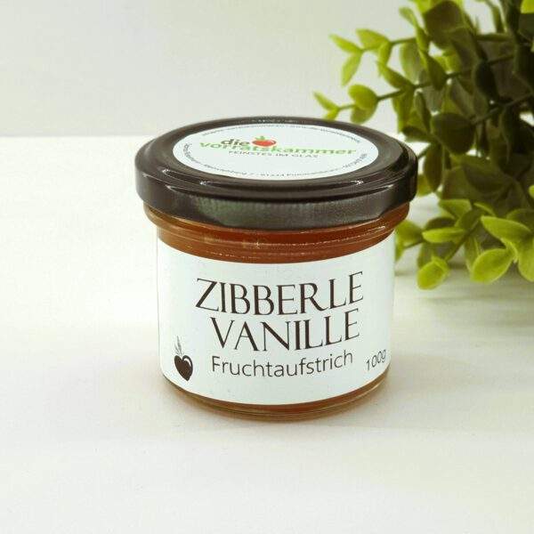 Zibberle-Vanille Fruchtaufstrich 100g Glas Die Vorratskammer